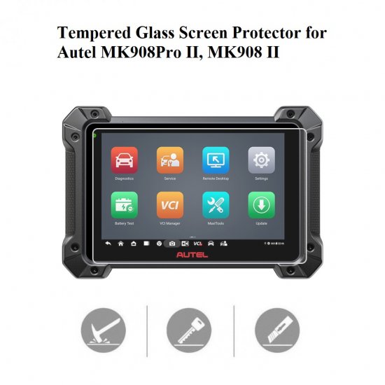 Tempered Glass Screen Protector for Autel MK908Pro II MK908 II - Click Image to Close